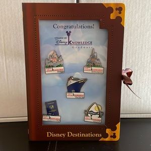College of Disney Knowledge Graduate Disney Destinations Pin Set